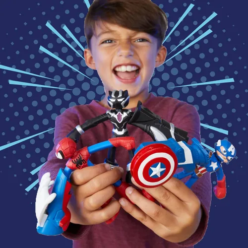 Miniatura 8 de Play-Doh Marvel Iron Man Armor Maker Lab Juego de Juguetes con Luces y Sonidos, Figura de Acción Personalizable, Juguetes de Imaginación para Niños