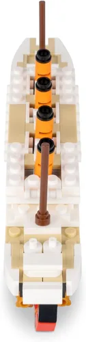 Miniatura 5 de Brick Loot Titanic - Juego de construcción – Kit de modelo de barco compatible con LEGO de 217 piezas, mini ladrillos de bricolaje 3D rompecabezas