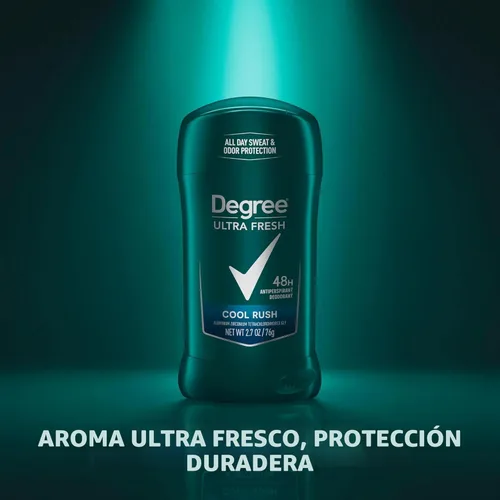 Miniatura 6 de Degree Desodorante antitranspirante ultra fresco para hombre, paquete de 4 unidades Cool Rush 2.7 oz