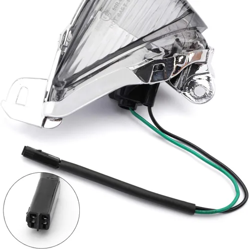 Miniatura 6 de Señales de giro delanteras para lente para Kawasaki ZX14R 2006-2010, ZX10R 2006-2007, ZX636/ZX6R 2005-2010, Ninja 650F 2006-2008, Concours 2008-2010