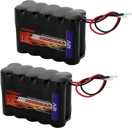 Miniatura 7 de Tenergy Paquete de baterías NiMH 12V 2000mAh de alta capacidad recargable con cables desnudos, paquete de baterías de repuesto para bricolaje