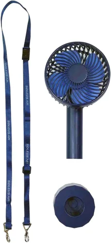 Miniatura 5 de Soleus Air Ventilador de mesa portátil, ventilador de escritorio pequeño de 7 pulgadas, batería recargable de 4000 mAh, ventilador de piso USB