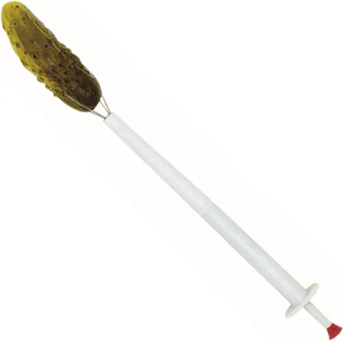 Miniatura 2 de Norpro Pinza de encurtidos de acero inoxidable y plástico, 8 pulgadas, color blanco