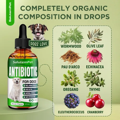 Miniatura 3 de Antibióticos naturales para perros y cachorros Antibióticos para perros de todas las edades Ingredientes a base de hierbas Ayuda con alergias