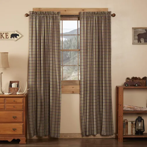 Miniatura 14 de VHC Brands Rustic & Lodge - Cortinas para ventana de cocina, par de festones Wyatt, marrón caqui