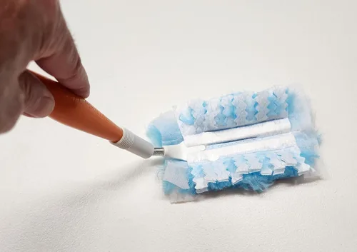 Miniatura 2 de Mango flexible con almohadilla desechable para plumero, compatible con recambios de plumero Swiffer.