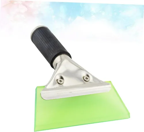 Miniatura 8 de VICASKY Rascador de hielo de acero inoxidable con hoja de goma para eliminación de nieve en el parabrisas, diseño ligero sin mango para limpiar