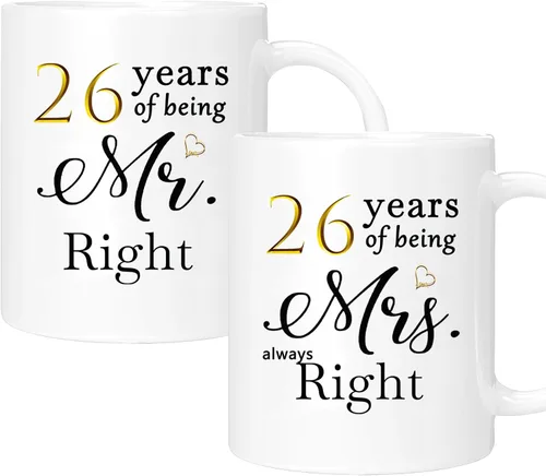 Miniatura 10 de Juego de 2 Tazas de Café del 11º Aniversario, Regalos de Boda del 11º Año Decoraciones de Aniversario para Parejas Padres Hombres Mujeres Marido