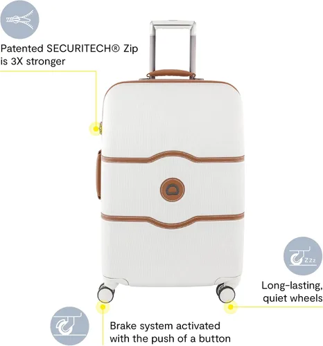 Miniatura 2 de DELSEY Paris Chatelet - Equipaje de cubierta dura con ruedas giratorias, champagne blanco ), 401670810-15
