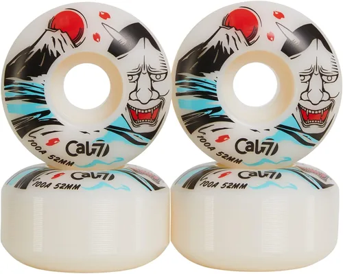 Miniatura 8 de Cal 7 Catch-22 Ruedas de patineta, 2.047 in y 100 A, diseño en blanco y negro, ideal para truco, calle y más multicolor/fantasía (AllStar)
