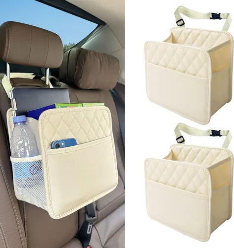 Miniatura 9 de Witaxima Organizador de asiento trasero de automóvil mejorado con bolsillos de almacenamiento, organizador multiusos para colgar del automóvil