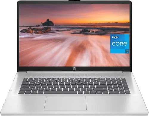 HP Laptop 2023 17, pantalla antirreflejos FHD de 17.3 pulgadas, Intel 10-Core i5-1335U de 13ª generación (Beat i7-1255U), 16 GB de RAM, SSD de 512
