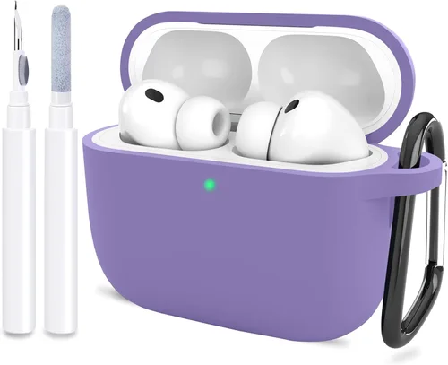 Miniatura 27 de Compatible con AirPods Pro 3, funda protectora de silicona suave con kit de limpieza de llavero para mujeres y hombres para Apple AirPods Pro de 3ª