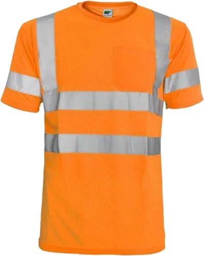 Miniatura 4 de L&M® playera de alta visibilidad ANSI clase 3, seguridad reflectante, color lima, naranja, manga corta/larga, alta visibilidad lima (Lime_l)
