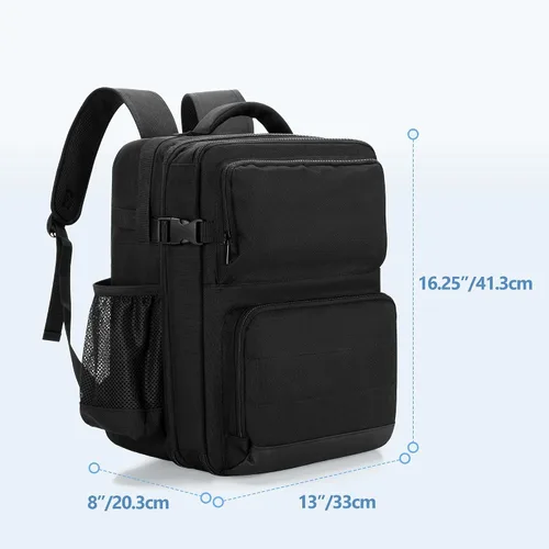Miniatura 5 de LUXJA Mochila para proyector con funda para laptop de 15.6 pulgadas, bolsa para proyector con 2 compartimentos grandes
