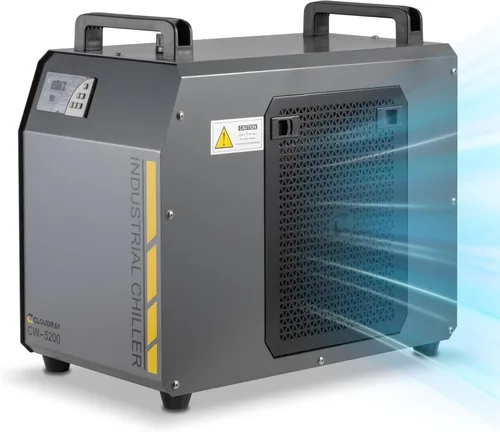 Cloudray Enfriador de Agua Láser CO2 Industrial 6L 0.61HP CW5200 Termostato Preciso Recirculante CO2 Enfriador Láser Industrial para 60W 70W 80W 90W
