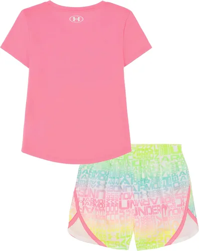 Miniatura 6 de Under Armour baby-girls Short Sleeve Shirt and Shorts Set, Durable Stretch and Lightweight