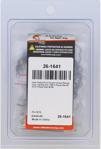 Miniatura 4 de All Balls Kit de reconstrucción de carburador de carreras 26-1641 compatible con/reemplazo para Yamaha XVZ13 Royal Star 1996-1999