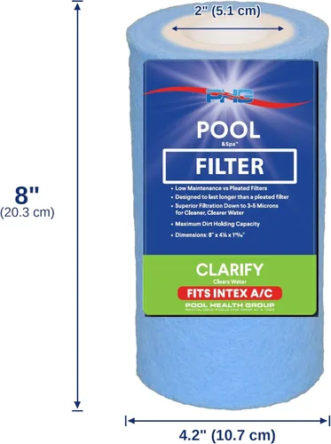 Miniatura 2 de Filtro de piscina fundido de larga duración A o C de repuesto tipo iii compatible con Intex 29000E/59900E Easy Set, Summer Escapes, tipo A/C