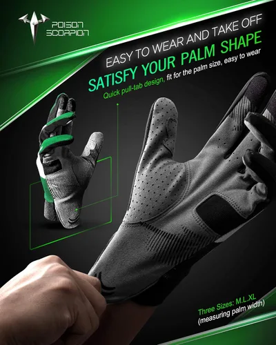 Miniatura 6 de POISON SCORPION Motocicleta Motocross Dirt Bike Guantes para hombres y mujeres