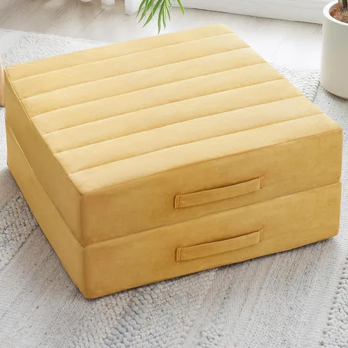 Miniatura 33 de JKMAX 2 Piezas Almohadas de Espuma de Alta Densidad para Piso - Almohadas Grandes Mejoradas para Asientos de Adultos - Cojín de Piso para Exteriores