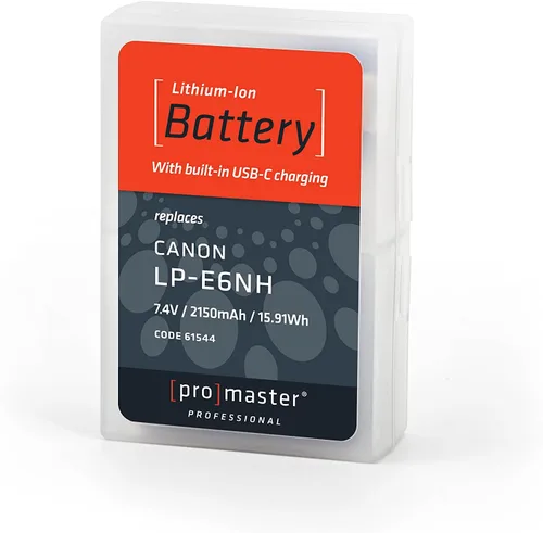 Miniatura 5 de ProMaster Batería de iones de litio para Canon LP-E6NH con carga USB-C