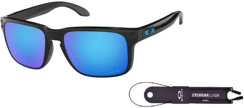 Oakley Holbrook OO9102 - Gafas de sol para hombre + correa de paquete + paquete con kit de gafas iWear de diseñador, Claro