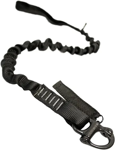 Miniatura 7 de Fusion ProGlide - Cordón elástico militar y de policía de 2 pies con grillete a presión, 23 kN, negro, 24 pulgadas