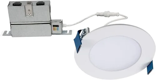 HALO HLB HLB4069FS1EMWR - Luz empotrable LED de 4 pulgadas, delgada, sin lata, regulable, con temperaturas de color seleccionables