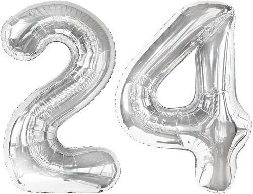 Miniatura 344 de Globo de cumpleaños número 4 dorado de 40 pulgadas, globos gigantes del número cuatro 14 24 34 40 44 2024, globos grandes de lámina de mylar para Oro