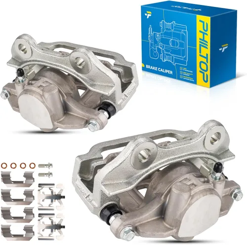 Miniatura 40 de PHILTOP Conjunto de Pinza de Freno de Disco Delantero Compatible con Jeep Wrangler 1990-2006, Jeep Cherokee 1990-2001, Grand Cherokee 1993-1998
