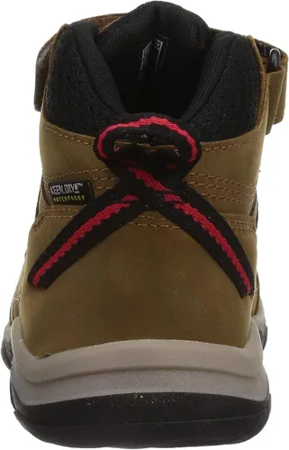 Miniatura 3 de KEEN Botas de senderismo unisex Ridge Flex de altura media de cuero impermeables para niños