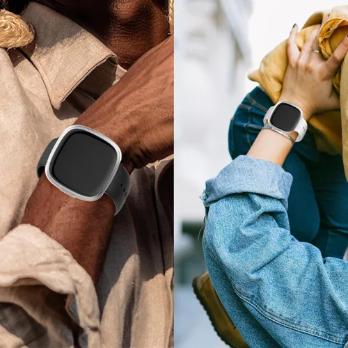 Miniatura 7 de Rc-Z Funda protectora para Fitbit Sense & Versa 3 con protector de pantalla, paquete de 4, material de TPU antiarañazos, compatible con versiones