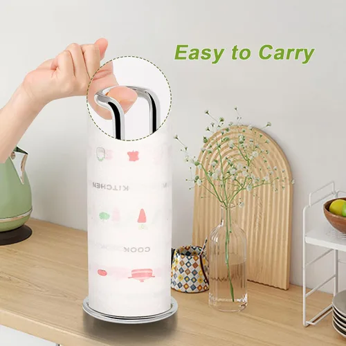 Miniatura 6 de NearMoon Soporte para Toallas de Papel, Dispensador de Soporte para Toallas de Papel Resistente - Todo de Metal, Tamaño Estándar o Jumbo