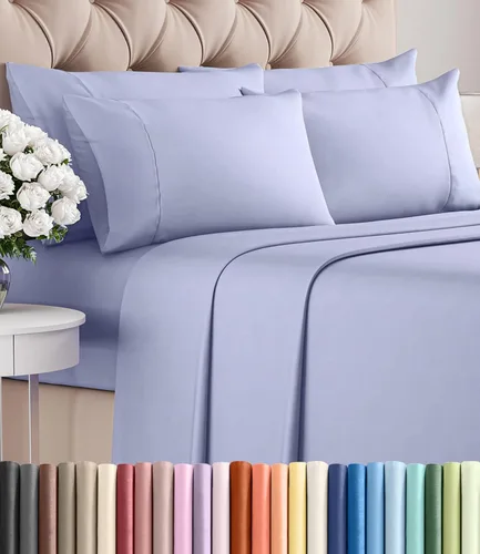 Miniatura 190 de Juego de sábanas Queen de 6 piezas, sábanas tamaño Queen, ropa de cama suave de lujo de hotel, refrescante, cómoda y transpirable, 1 encimera, 1 26