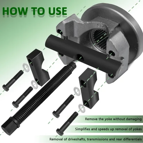 Miniatura 4 de Bonbo 10803 Kit de Extractor de Yugo de Servicio Pesado Kit de Herramientas Removedora de Yugo para Camión Semi, Uso para Camiones Comerciales