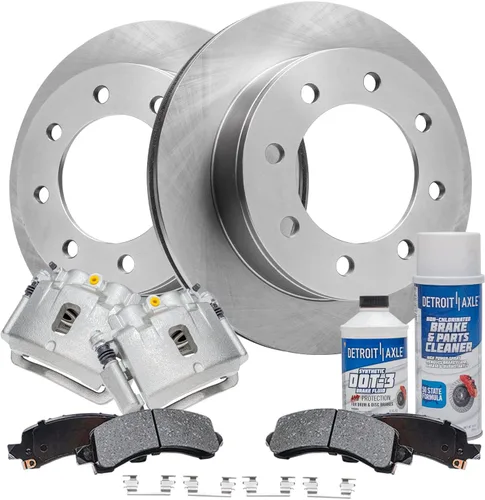 Miniatura 33 de Detroit Axle - Rotores de freno para Nissan NV2500 NV3500 NV1500 NV1500 2012-2021, repuesto de rotores de freno de disco: rotor delantero de 14.17