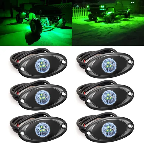 Miniatura 15 de Luz LED de 4 cápsulas para Jeep, ATV, SUV, todoterreno, coche, camión, barco, mapa, luces de carga, bajo la carrocería, luz LED de neón, Blanco