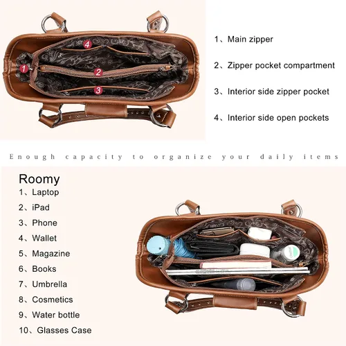 Miniatura 7 de Montana West - Bolso estilo tote occidental para mujeres, bolso de hombro con grabado. Bolsos y carteras para damas
