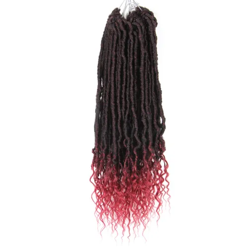 Miniatura 47 de BOHOBABE Rastas Falsas de Cabello de Ganchillo de 30 Pulgadas, Rastas Suaves Boho de Ganchillo con Puntas Rizadas, Rastas Largas de Diosa Bohemia