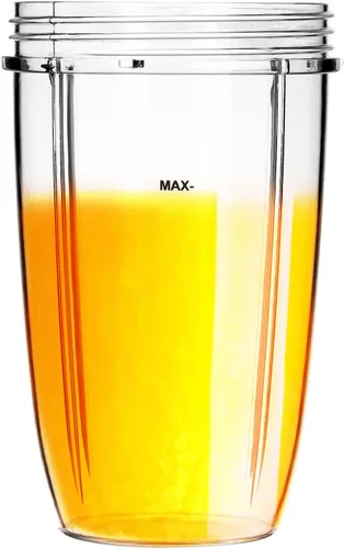 Miniatura 4 de QWORK Vaso de repuesto de 24 onzas, compatible con sistemas de mezcladora/mezcladora de 600 W y 900 W, paquete de 2 unidades, de plástico, apto
