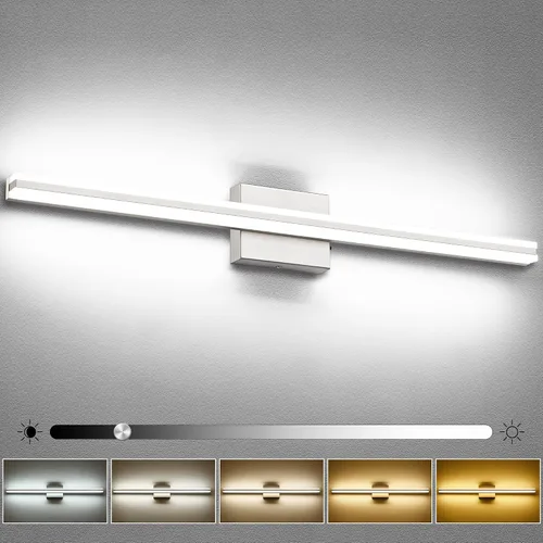 Miniatura 39 de SOLFART Luces de tocador de baño sobre espejo 14W 60 cm Luz de baño moderna negra 6000K ND
