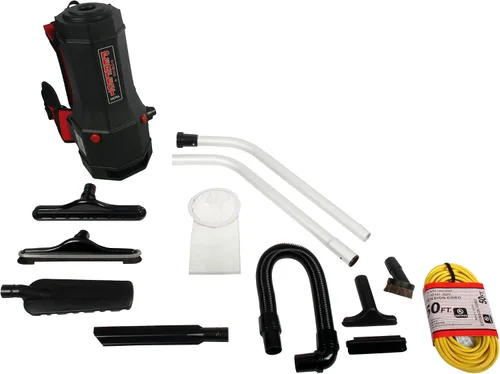 Miniatura 11 de Cen-Tec Systems Aspiradora de mochila comercial HEPA de 6 cuartos de galón con juego de accesorios
