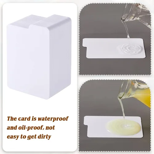 Miniatura 3 de Lewtemi 100 separadores de tarjetas, separadores de páginas de tarjetas intercambiables, separadores de juego para suministros de almacenamiento