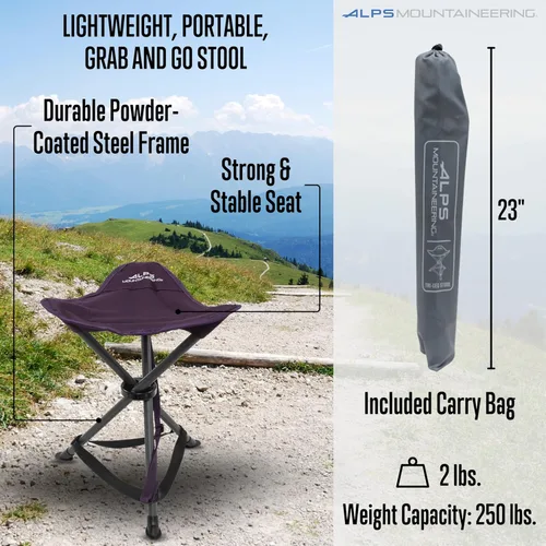 Miniatura 2 de ALPS Mountaineering Taburete Tri-Leg - Berenjena