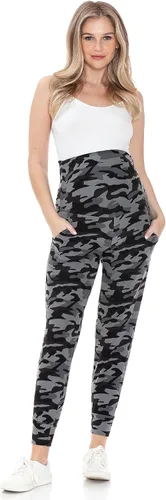 Miniatura 159 de Leggings Depot Pantalones de maternidad para mujer, sobre el vientre, pantalones deportivos casuales para descansar