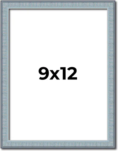 Miniatura 70 de Marco azul de 28 x 28 pulgadas, marco de madera maciza, ancho del marco de 0.75 pulgadas, profundidad interior de 0.5 pulgadas, marco azul Kingsley