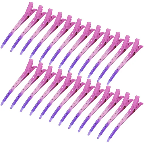 Miniatura 19 de 24 Paquetes de Pinzas Pico de Pato, Bantoye 2.75 Pulgadas Pinzas de Cocodrilo Rizadoras de Metal Antioxidante con Agujeros para Peinado del Cabello
