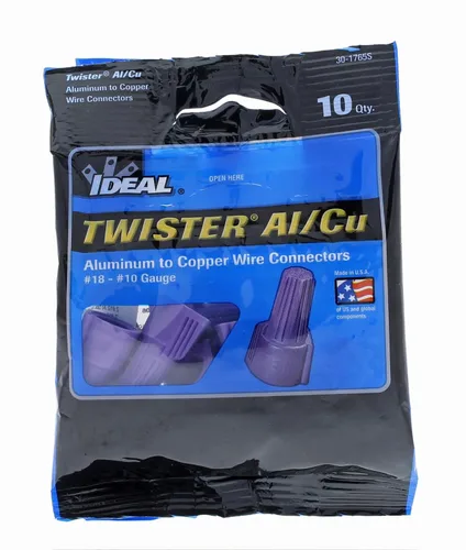 Miniatura 9 de IDEAL 30-1765S Twister Al/Cu - Conector de cable, 65 - morado, 1 libra (paquete de 10)