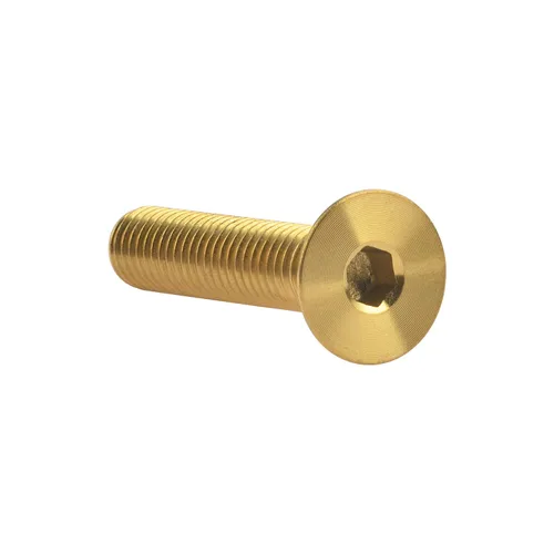 Miniatura 4 de Titanium Ti M5x10 12 15 20 0.984 in cabeza plana avellanada Tornillos hexagonales Tornillos de cabeza plana, paquete de 4 (M5x10mm, Negro)